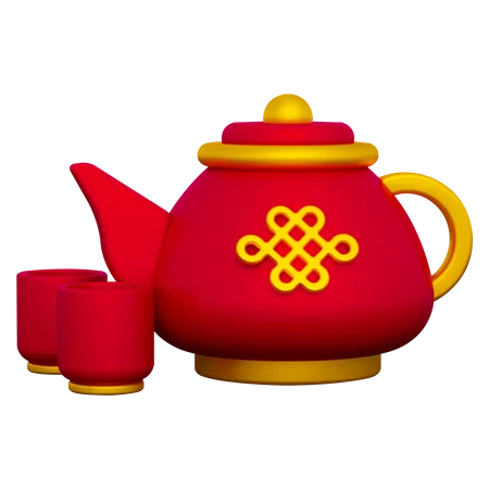 Chinese Teapot  3D Icon