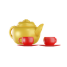 chinese teapot 3d illustration