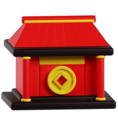 Chinese Temple  3D Icon