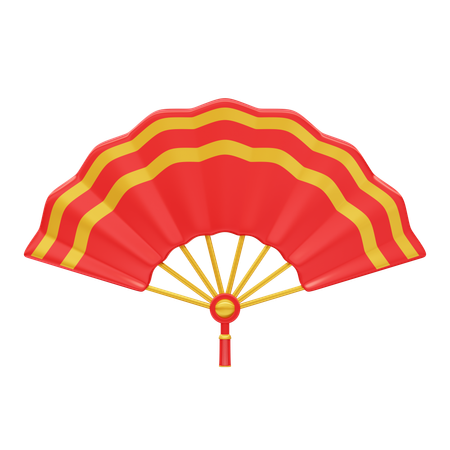 Chinese Traditional Fan  3D Icon