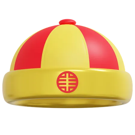 Chinese Traditional Hat Chinese New Year 3 D Icon Illustration 3D Icon