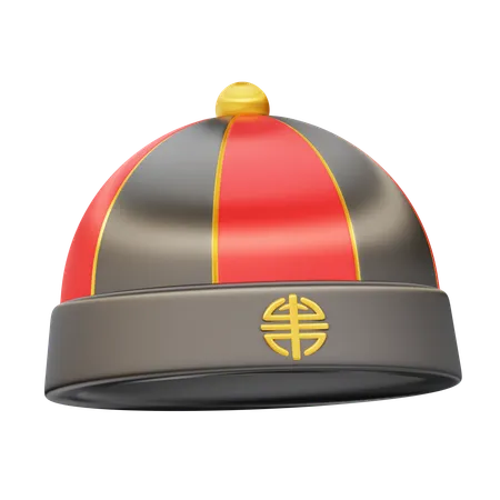 Chinese Traditional Hat  3D Icon