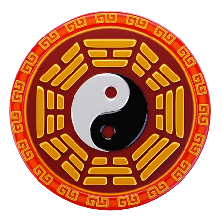 Chinese Trigram  3D Icon