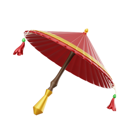 Chinese Umbrella  3D Icon