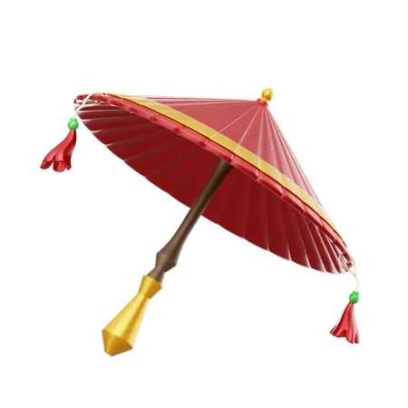 Chinese Umbrella  3D Icon