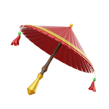 Chinese Umbrella  3D Icon