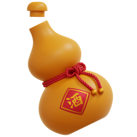 中国ワイン  3D Icon