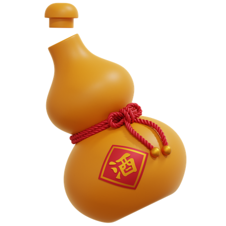 Chinese Wine  3D Icon