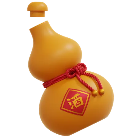 Chinese Wine  3D Icon