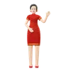 Chinese Woman Greeting