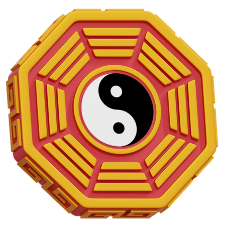 Chinese Yin Yang  3D Icon