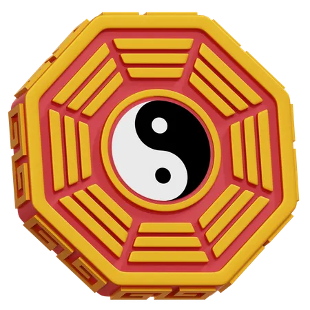Chinese Yin Yang  3D Icon