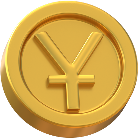 Chinese Yuan Coin  3D Icon