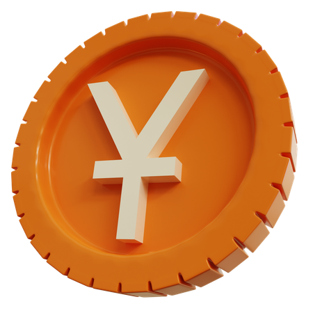 Chinese Yuan Coins  3D Icon