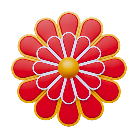 Chinesische blume  3D Icon