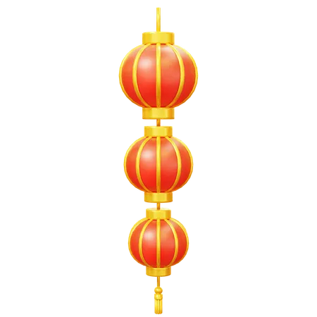 Chinesische dekorative laterne  3D Icon