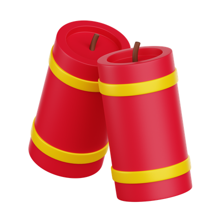 Chinesische Feuerwerkskörper  3D Icon