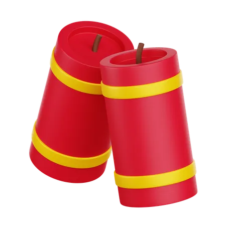 Chinesische Feuerwerkskörper  3D Icon