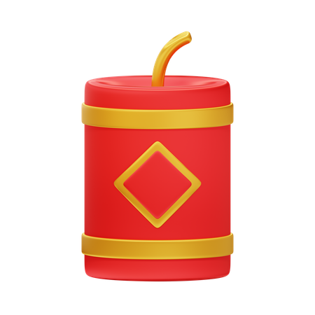 Chinesische Feuerwerkskörper  3D Icon