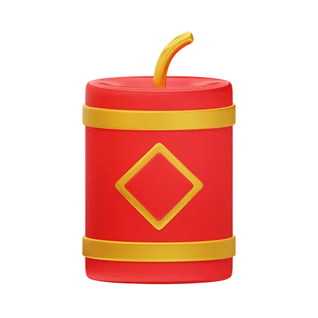 Chinesische Feuerwerkskörper  3D Icon