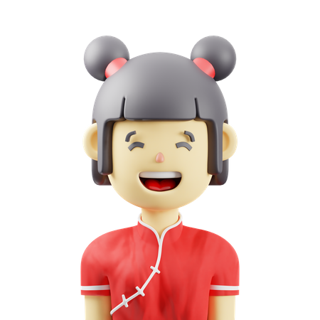 Chinesische Frau  3D Icon