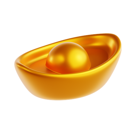 Chinesische Goldbarren  3D Icon