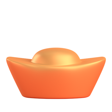 Chinesische Goldbarren  3D Illustration