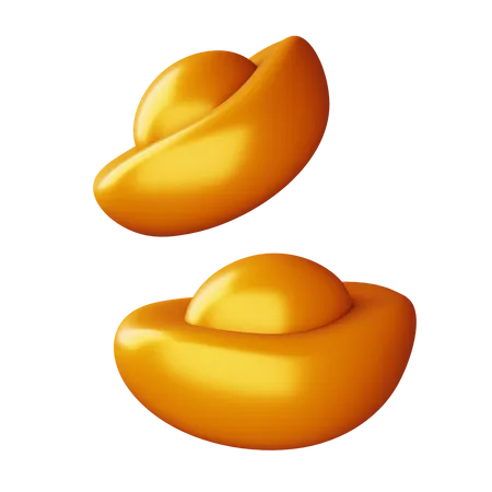 Chinesische Goldbarren  3D Icon