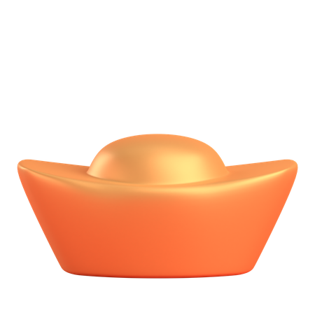 Chinesische Goldbarren  3D Icon
