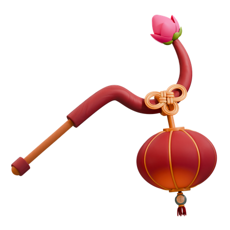 Chinesische Lampe  3D Icon