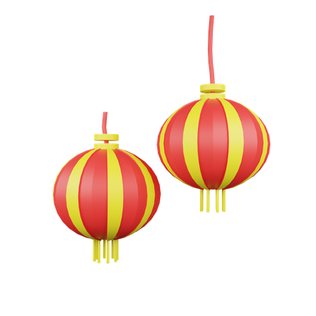 Chinesische Lampe  3D Illustration