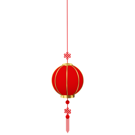 Chinesische Lampe  3D Illustration