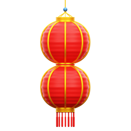 Chinesische Lampe  3D Icon