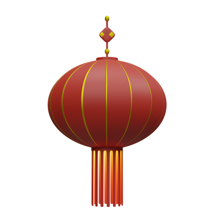 Chinesische Lampe  3D Icon