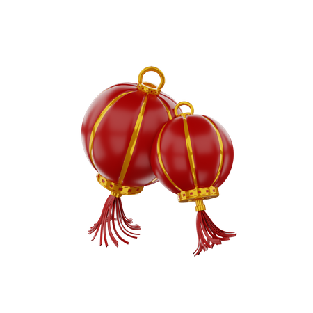 Chinesische Lampe  3D Icon