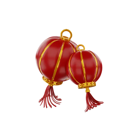 Chinesische Lampe  3D Icon