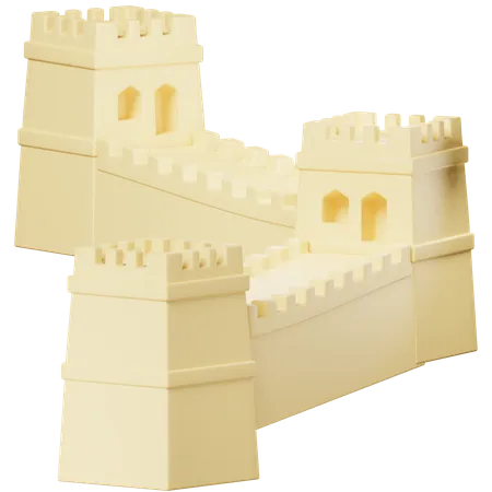 Chinesische Mauer  3D Icon