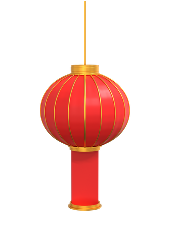 Chinesische Neujahrslaterne  3D Illustration