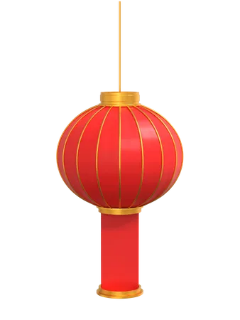 Chinesische Neujahrslaterne  3D Illustration