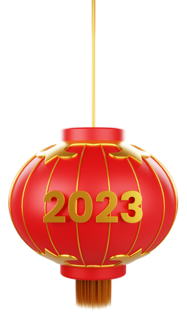 Chinesische Neujahrslaterne  3D Icon