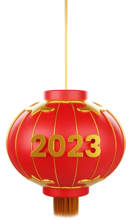 Chinesische Neujahrslaterne  3D Icon