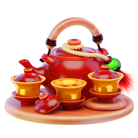 Chinesische teekanne  3D Icon