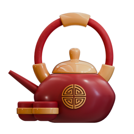 Chinesische Teekanne  3D Icon