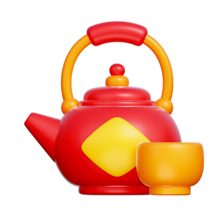 Chinesische teekanne  3D Icon