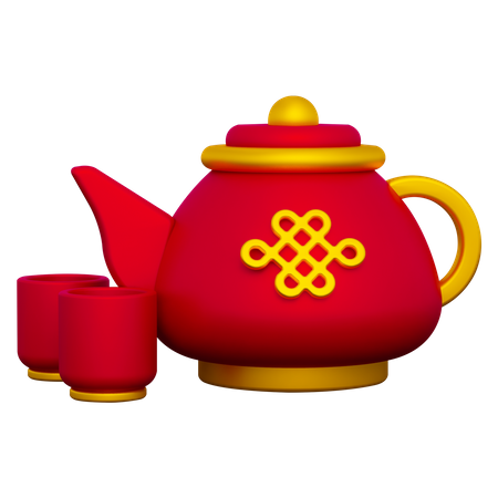 Chinesische teekanne  3D Icon