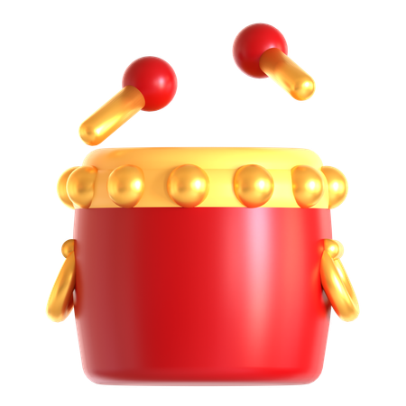 Chinesische trommel  3D Icon