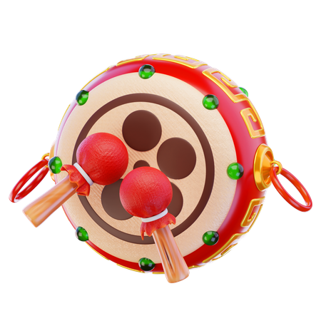 Chinesische trommel  3D Icon