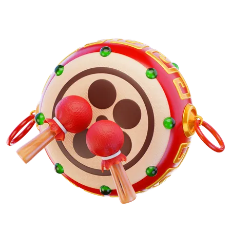 Chinesische trommel  3D Icon