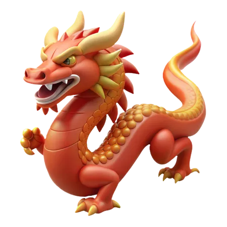 Chinesischer Drache  3D Icon