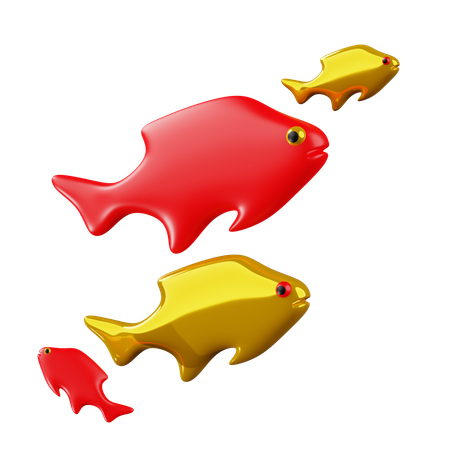 Chinesischer Fisch  3D Icon